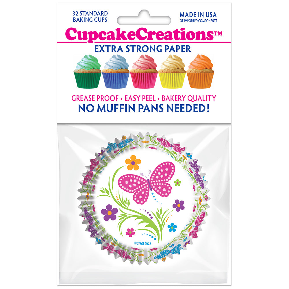 9250 Cupcake Creations Butterflies Baking Cups