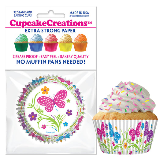 9250 Cupcake Creations Butterflies Baking Cups