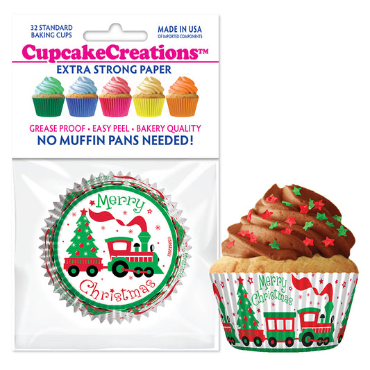 9253 Cupcake Creations Christmas Train Baking Cups