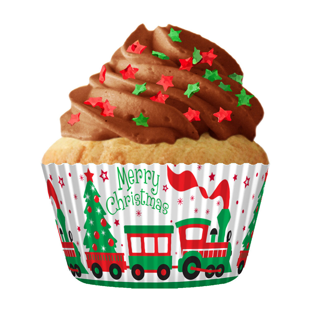 9253 Cupcake Creations Christmas Train Baking Cups