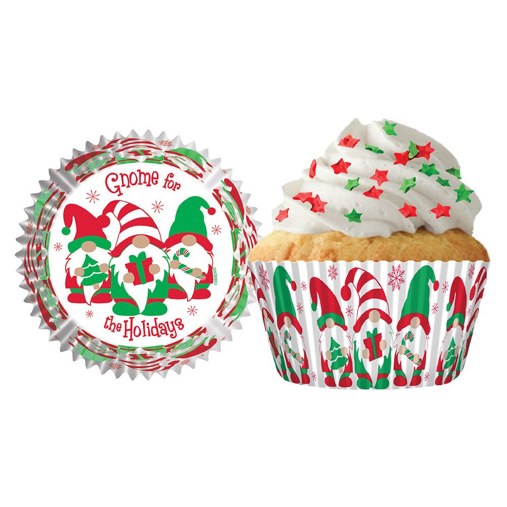 9254 Cupcake Creations Gnome for the Holidays Baking Cups